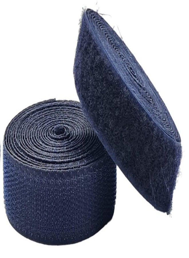 ZENITH 1 inch Wide Blue, 5 Meter Non Adhesive Hook and Loop Tape, No Glue Back, Fabric Fastener InterlockingTape for Sewing Crafts, DIY, Clothes, Straps, Shoes Mosquito nets etc (Blue, 5 Meter) - Image 5